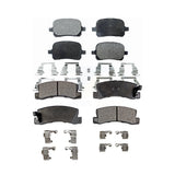 Front Rear Ceramic Brake Pads Kit For Toyota Camry Lexus RX300 ES300 Solara KTC-100371