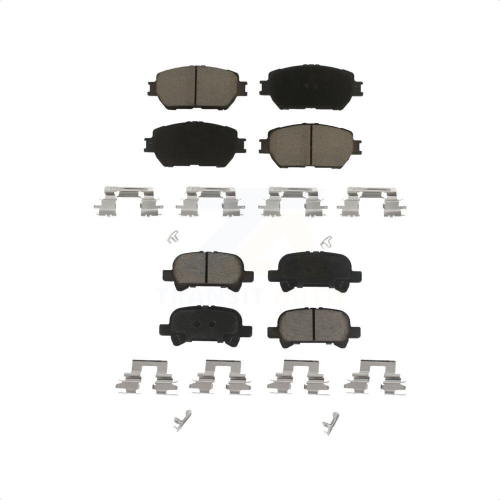 Front Rear Ceramic Brake Pads Kit For Toyota Camry Vehicles Manufactured In USA KCX-100493