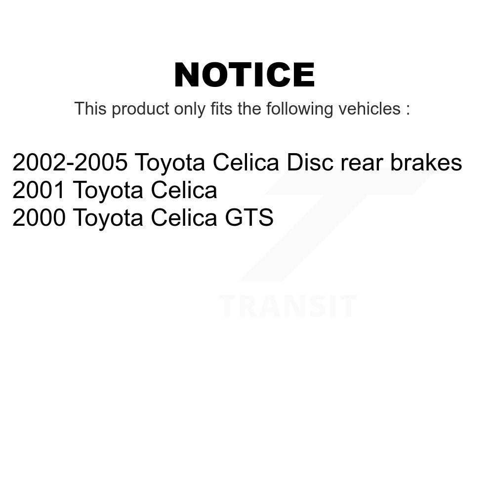 Front Rear Ceramic Brake Pads Kit For Toyota Celica KTC-100408