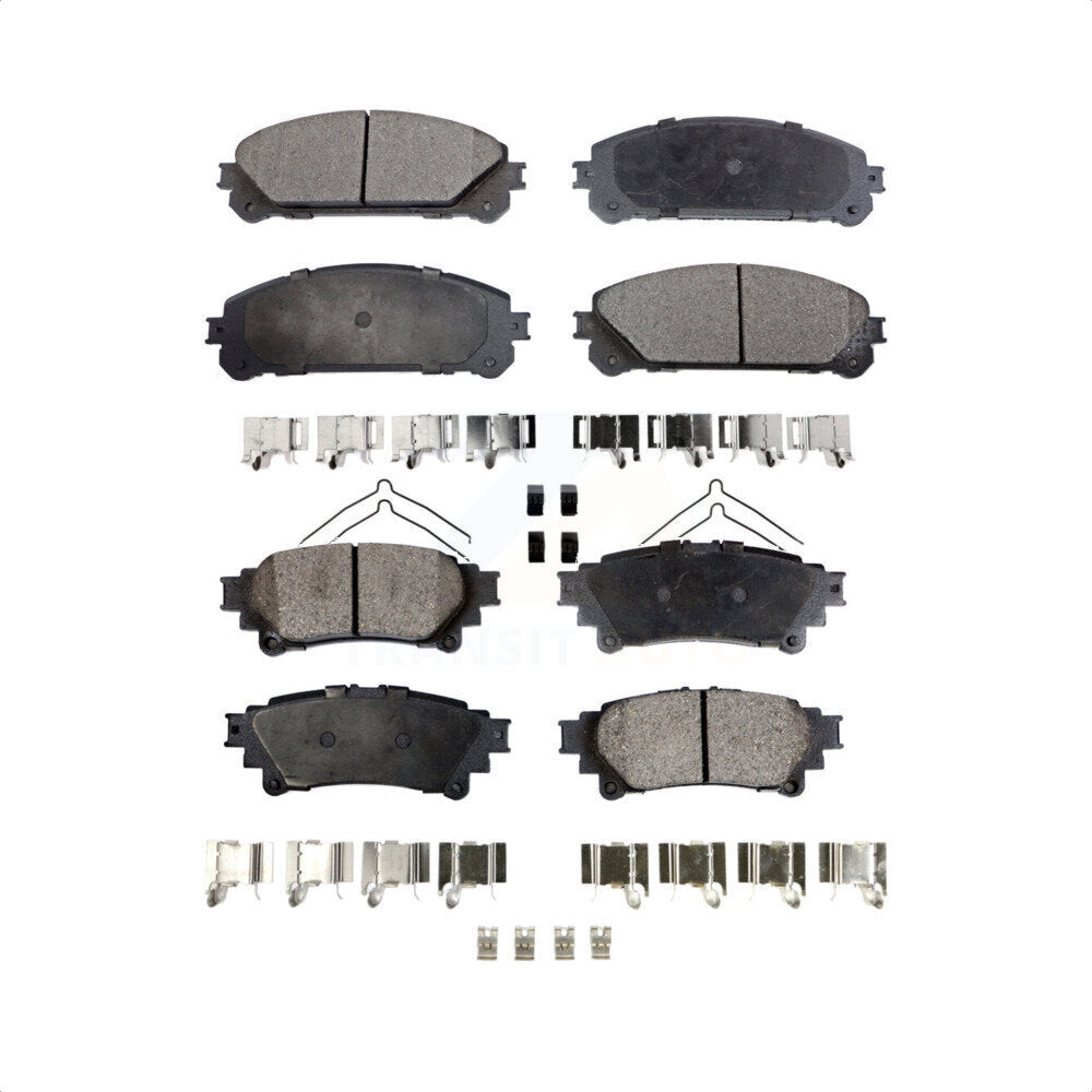 Front Rear Ceramic Brake Pads Kit For Toyota Highlander Sienna Lexus RX350 RX450h KTC-100141