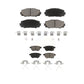 Front Rear Ceramic Brake Pads Kit For Toyota Prius Corolla Lexus CT200h Prime Plug-In KCX-100026