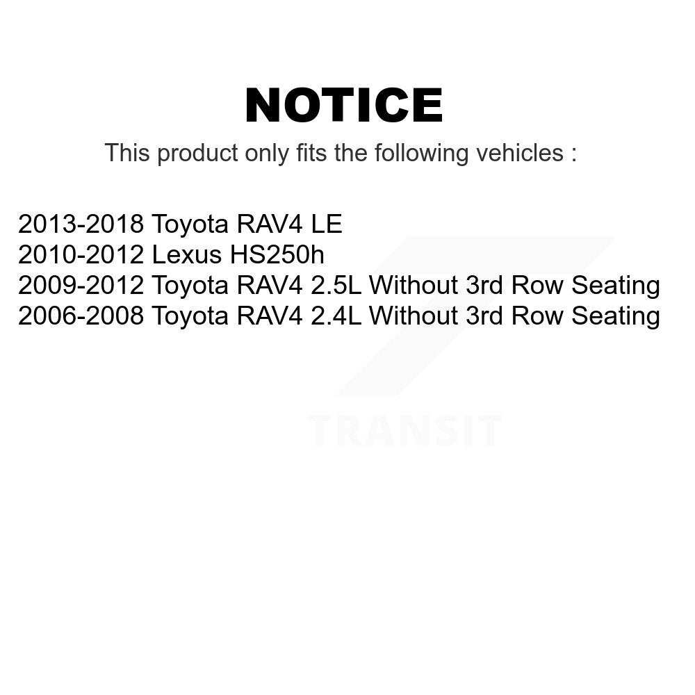 Front Rear Ceramic Brake Pads Kit For Toyota RAV4 Lexus HS250h KCX-100430