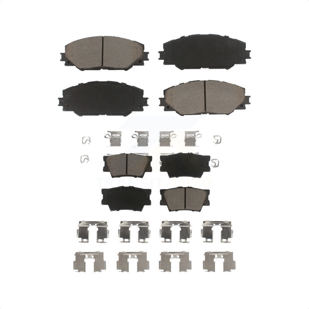 Front Rear Ceramic Brake Pads Kit For Toyota RAV4 Matrix Pontiac Vibe KCX-100429