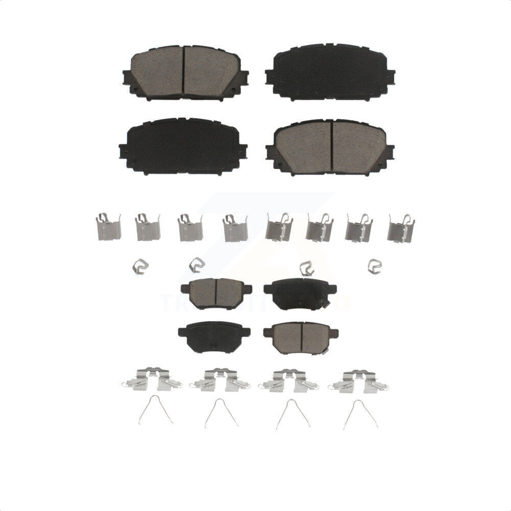 Front Rear Ceramic Brake Pads Kit For Toyota Yaris KCX-100383
