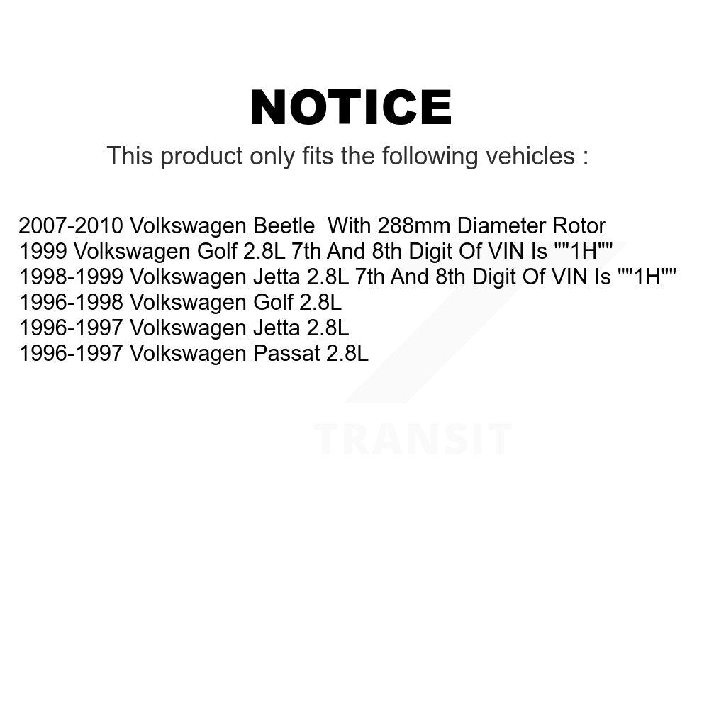 Front Rear Ceramic Brake Pads Kit For Volkswagen Beetle Jetta Golf Passat KCX-100164