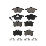 Front Rear Ceramic Brake Pads Kit For Volkswagen Beetle Jetta Golf Passat KCX-100164