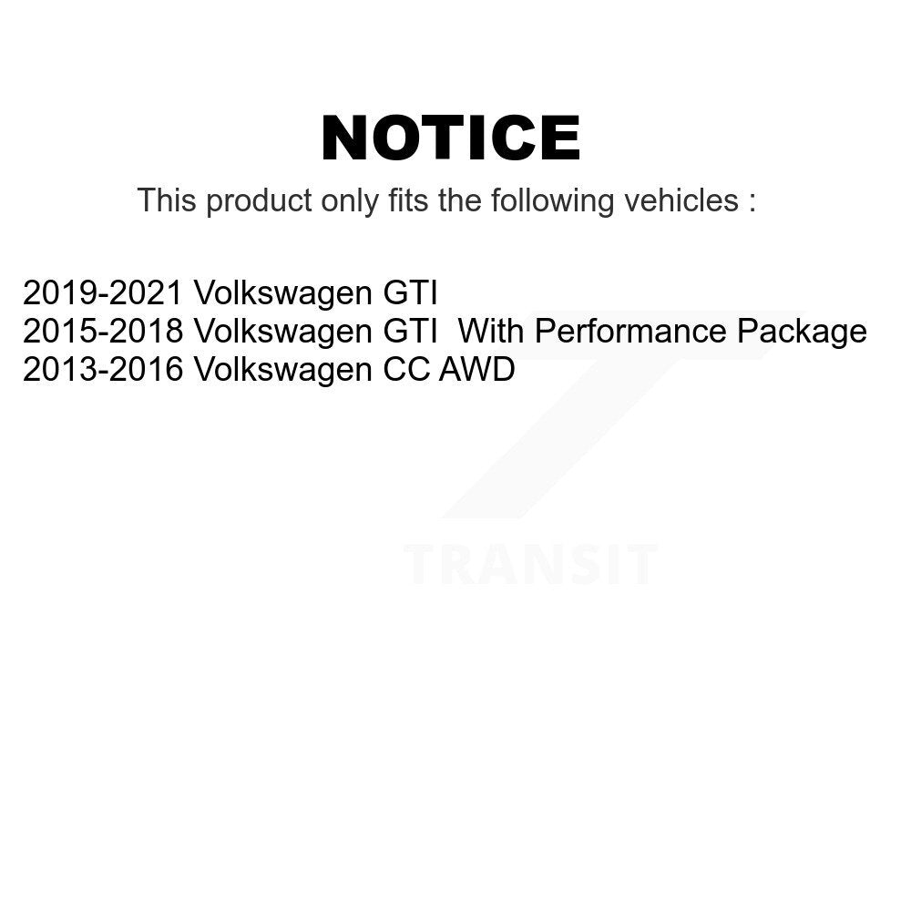 Front Rear Ceramic Brake Pads Kit For Volkswagen GTI CC KCX-100414