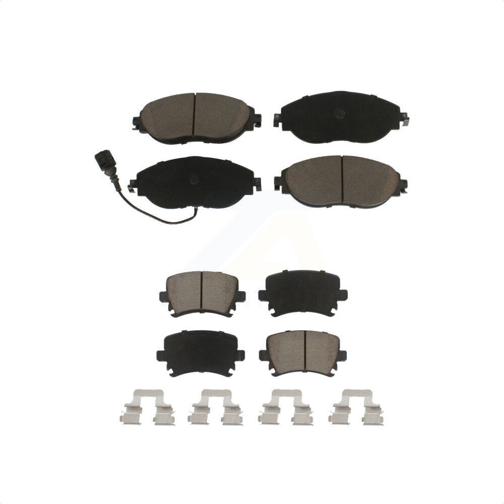 Front Rear Ceramic Brake Pads Kit For Volkswagen GTI CC KCX-100414