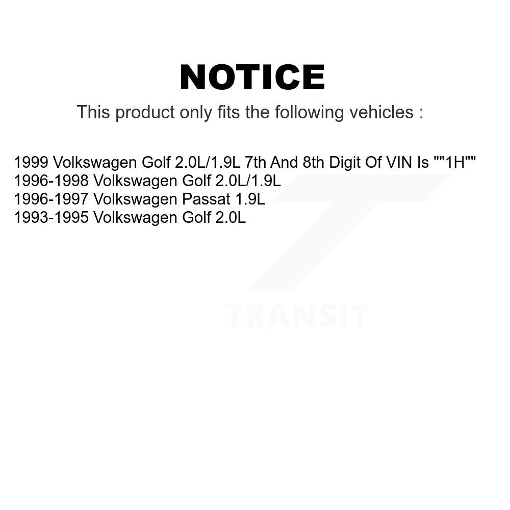 Front Rear Ceramic Brake Pads Kit For Volkswagen Golf Passat KTC-100369