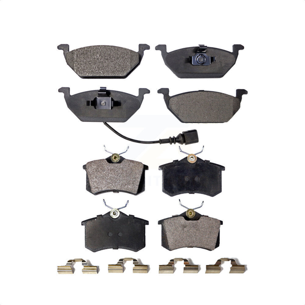 Front Rear Ceramic Brake Pads Kit For Volkswagen Jetta Beetle Golf City KTC-100385