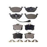 Front Rear Ceramic Brake Pads Kit For Volkswagen Jetta Beetle Golf City KTC-100385