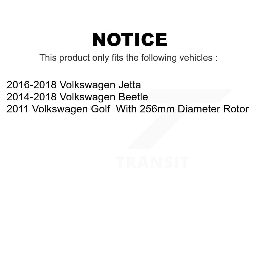 Front Rear Ceramic Brake Pads Kit For Volkswagen Jetta Beetle Golf KCX-100413