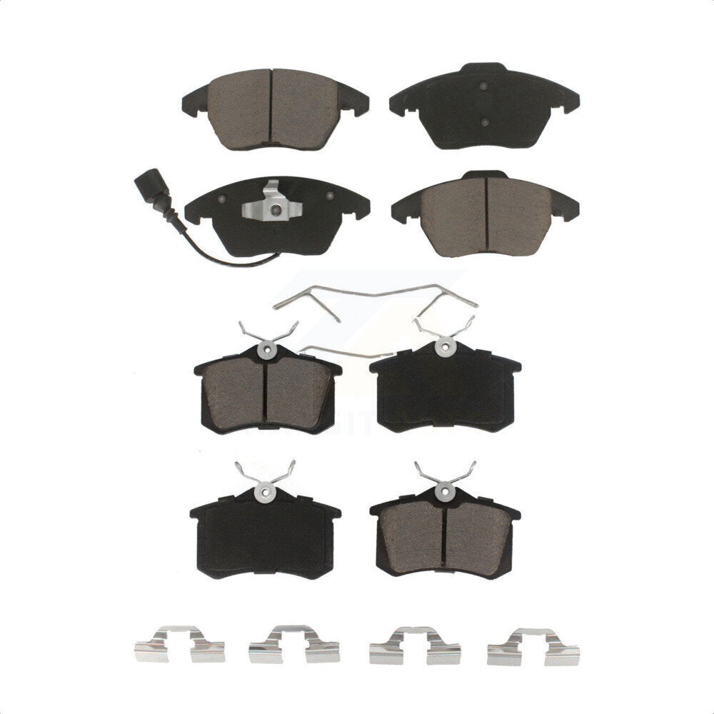 Front Rear Ceramic Brake Pads Kit For Volkswagen Jetta Beetle Golf KCX-100413