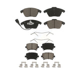 Front Rear Ceramic Brake Pads Kit For Volkswagen Jetta CC Passat GTI Audi Rabbit Eos A3 TT Quattro Golf R8 KCX-100167
