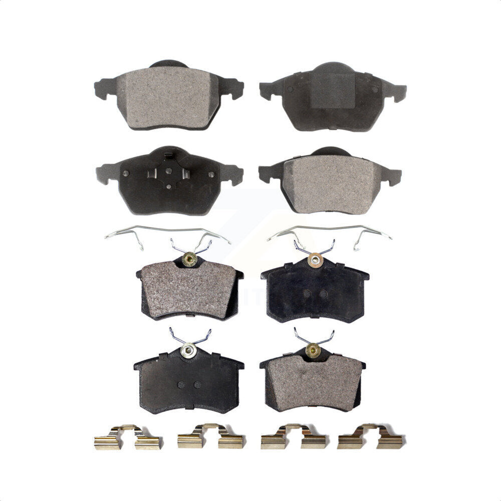 Front Rear Ceramic Brake Pads Kit For Volkswagen Passat Audi A4 Quattro A6 S6 KTC-100421