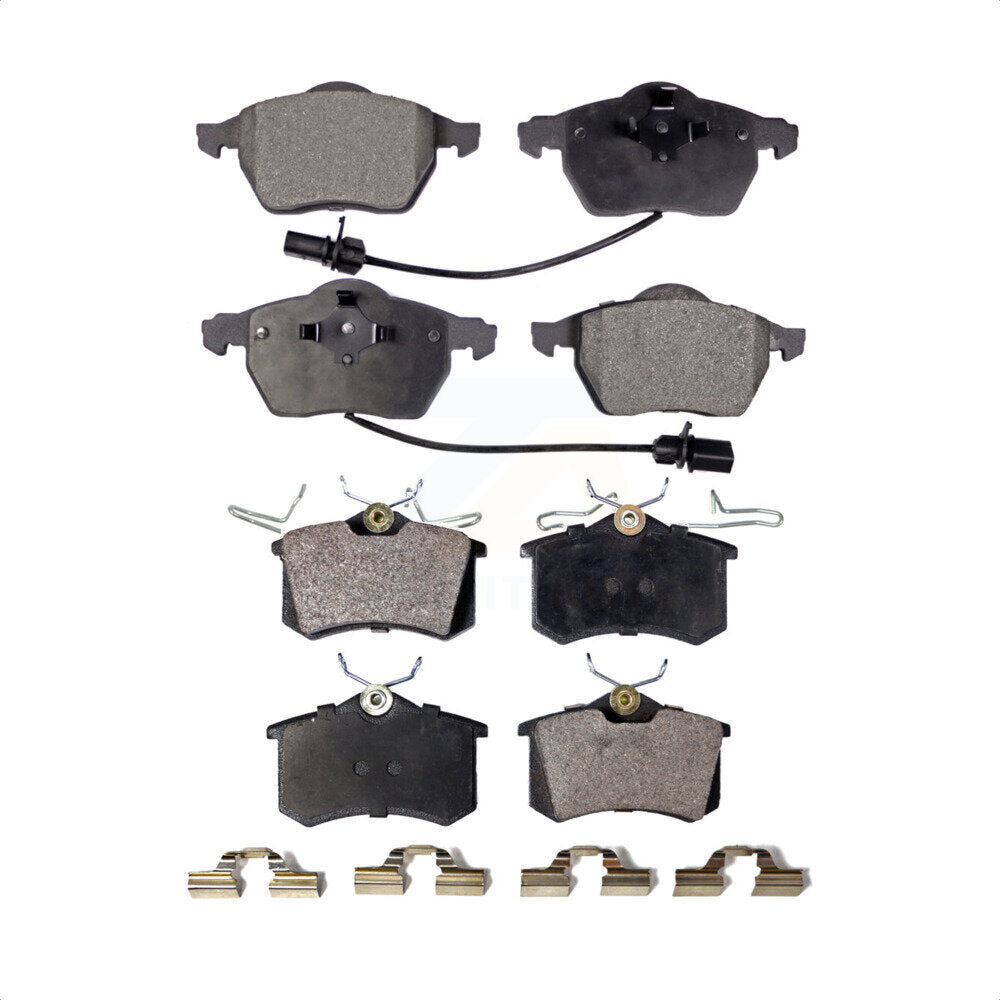 Front Rear Ceramic Brake Pads Kit For Volkswagen Passat Audi A4 Quattro A6 S6 KTC-100425