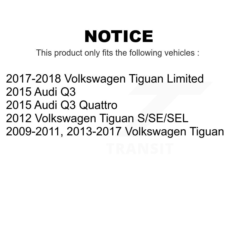 Front Rear Ceramic Brake Pads Kit For Volkswagen Tiguan Audi Q3 Limited Quattro KCX-100324