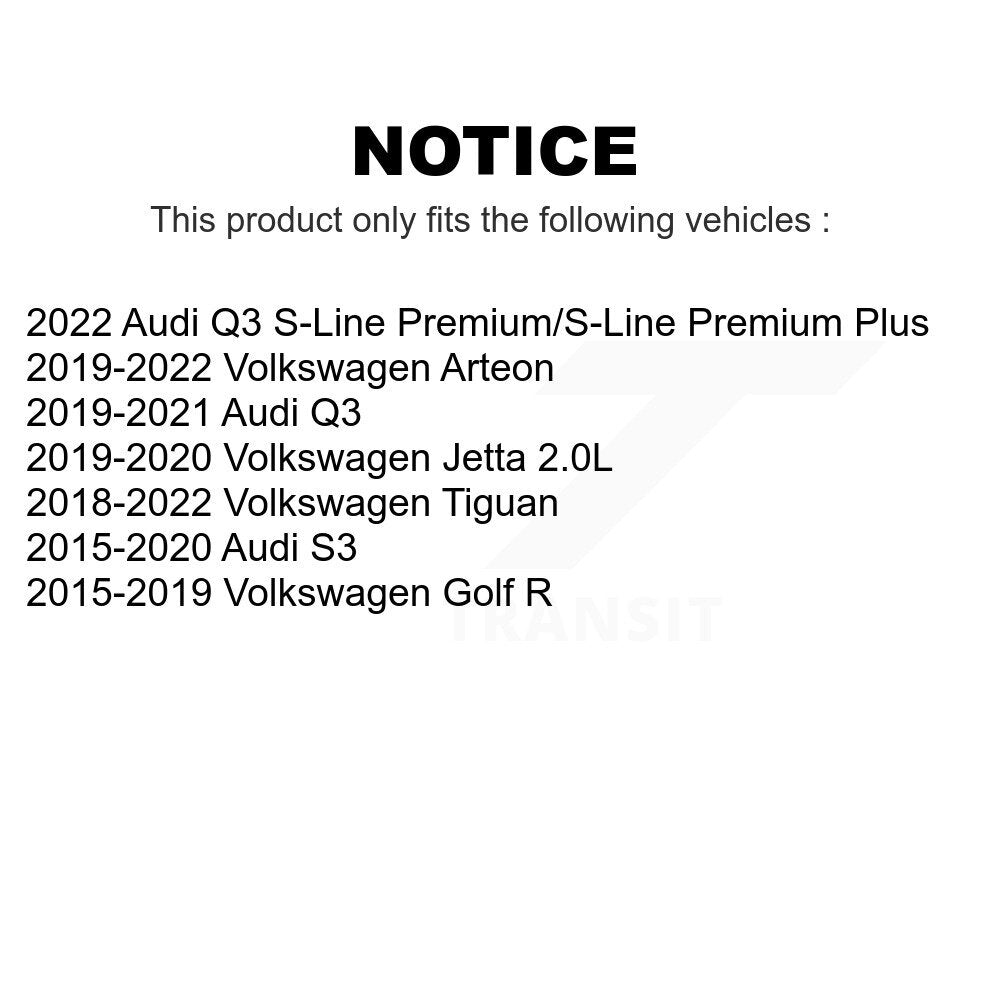 Front Rear Ceramic Brake Pads Kit For Volkswagen Tiguan Jetta Audi Golf R S3 Q3 Arteon KCX-100449