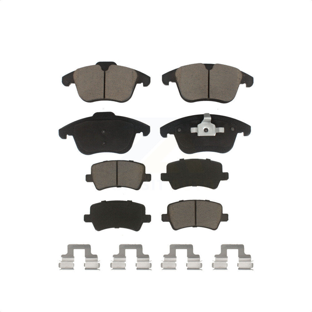 Front Rear Ceramic Brake Pads Kit For Volvo S60 XC70 Land Rover Range Evoque V60 S80 LR2 V70 KCX-100359
