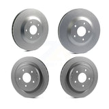 Front Rear Coated Disc Brake Rotors And Hub Assembly Kit For Cadillac XLR Naturally Aspirated KG-101764