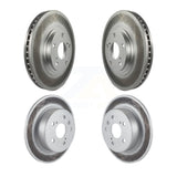 Front Rear Coated Disc Brake Rotors Kit For 1999-2003 Lexus RX300 AWD KG-100897