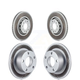 Front Rear Coated Disc Brake Rotors Kit For 2000-2004 Audi A6 With 312mm Diameter Rotor KG-100901