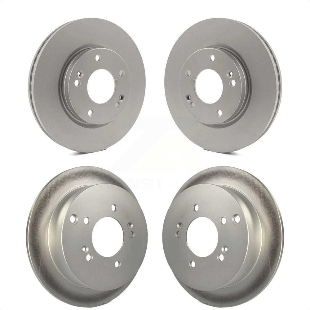 Front Rear Coated Disc Brake Rotors Kit For 2001-2006 Hyundai Santa Fe With 276mm Diameter Rotor KG-100926