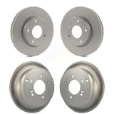 Front Rear Coated Disc Brake Rotors Kit For 2001-2006 Hyundai Santa Fe With 276mm Diameter Rotor KG-100926