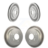 Front Rear Coated Disc Brake Rotors Kit For 2001-2006 Hyundai Santa Fe With 294mm Diameter Rotor KG-100927