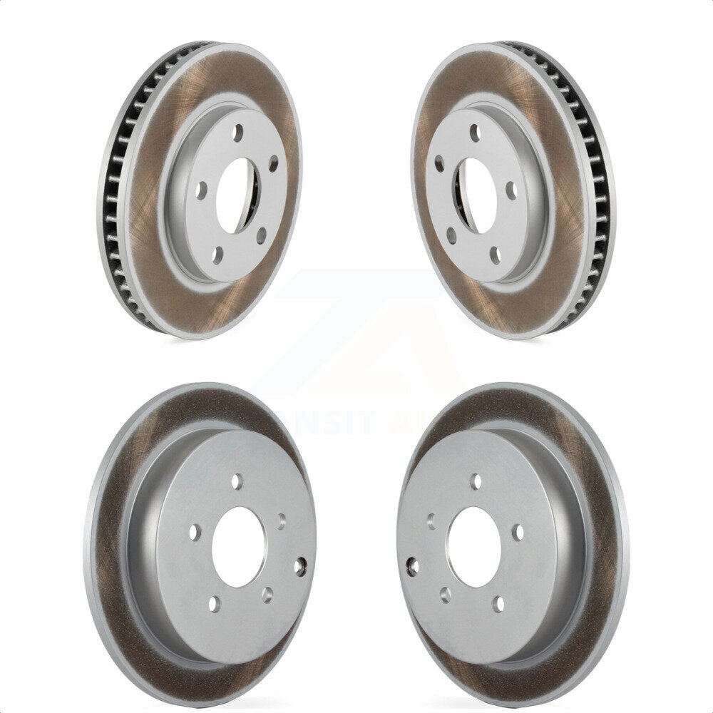Front Rear Coated Disc Brake Rotors Kit For 2002-2004 Pontiac Montana FWD with rear brakes KG-100691