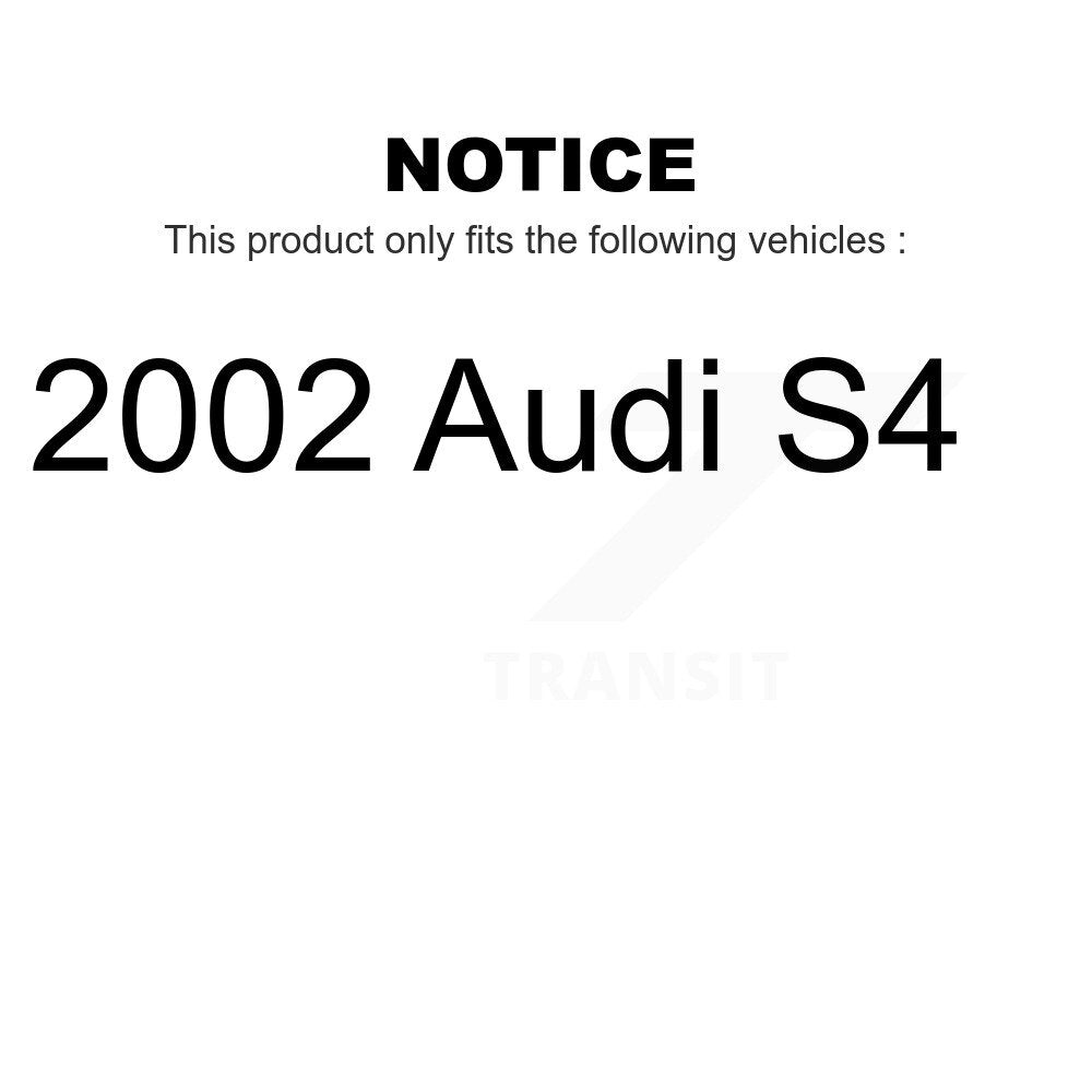 Front Rear Coated Disc Brake Rotors Kit For 2002 Audi S4 KG-100902