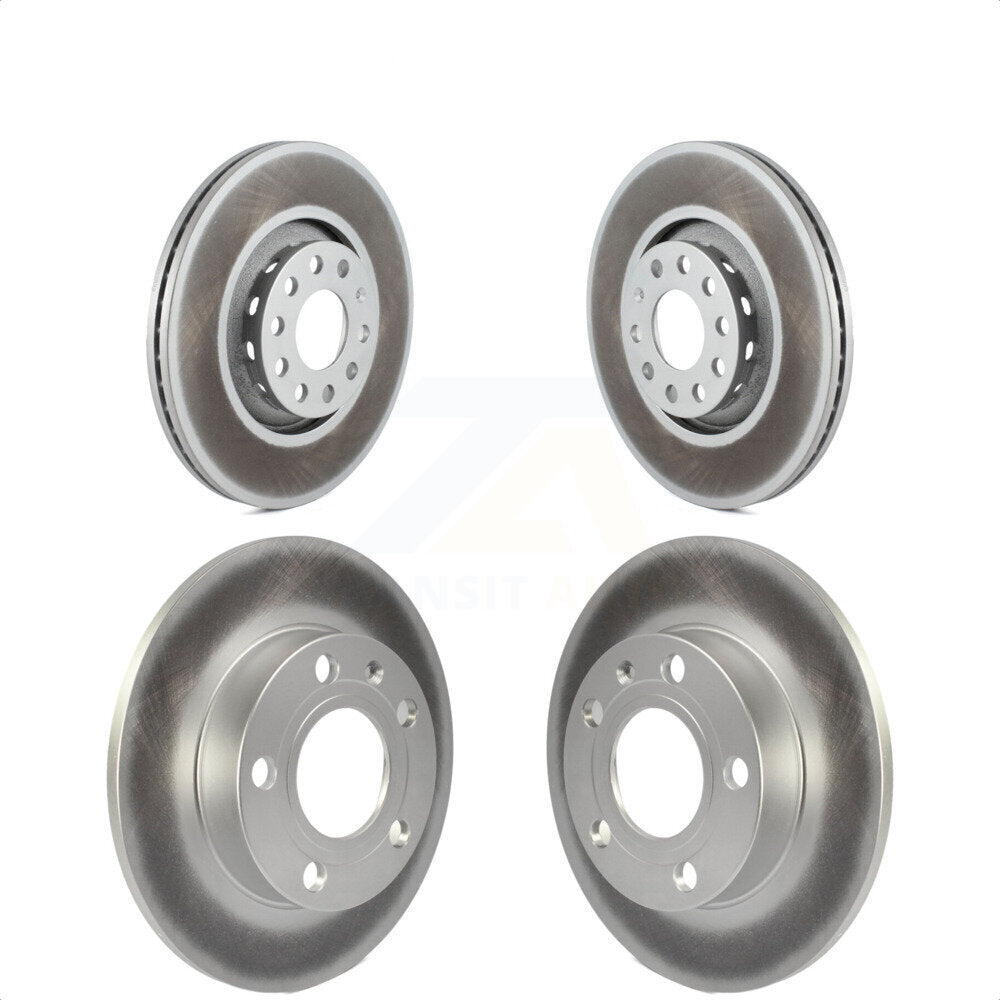 Front Rear Coated Disc Brake Rotors Kit For 2002 Audi S4 KG-100902