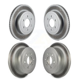Front Rear Coated Disc Brake Rotors Kit For 2003-2004 Dodge Dakota KG-100830