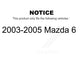 Front Rear Coated Disc Brake Rotors Kit For 2003-2005 Mazda 6 KG-100961