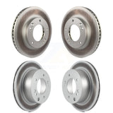 Front Rear Coated Disc Brake Rotors Kit For 2003-2006 Kia Sorento KG-100973