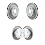 Front Rear Coated Disc Brake Rotors Kit For 2003-2007 Jeep Liberty KG-100825