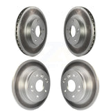 Front Rear Coated Disc Brake Rotors Kit For 2003-2011 Honda Element KG-100883