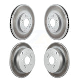 Front Rear Coated Disc Brake Rotors Kit For 2004-2008 2010-2011 Mitsubishi Endeavor KG-100949