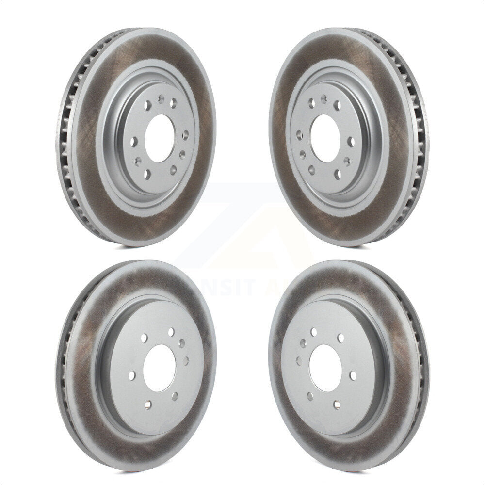 Front Rear Coated Disc Brake Rotors Kit For 2004-2009 Cadillac SRX KG-100717