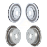 Front Rear Coated Disc Brake Rotors Kit For 2004-2010 Toyota Sienna KG-100918