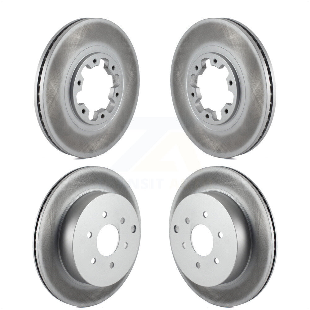 Front Rear Coated Disc Brake Rotors Kit For 2004 Nissan Pathfinder From 08 KG-101752