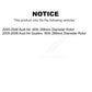 Front Rear Coated Disc Brake Rotors Kit For 2005-2006 Audi A4 Quattro With 288mm Diameter Rotor KG-100874
