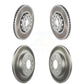 Front Rear Coated Disc Brake Rotors Kit For 2005-2006 Audi A4 Quattro With 288mm Diameter Rotor KG-100874