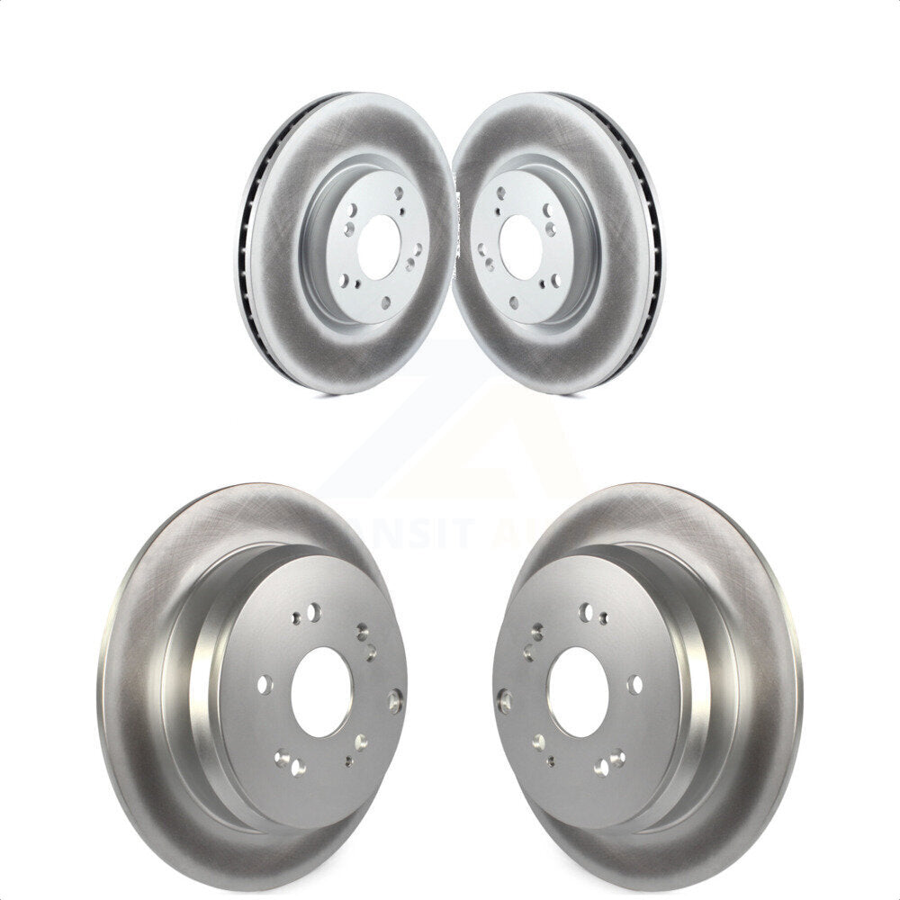 Front Rear Coated Disc Brake Rotors Kit For 2005-2006 Honda CR-V KG-100970