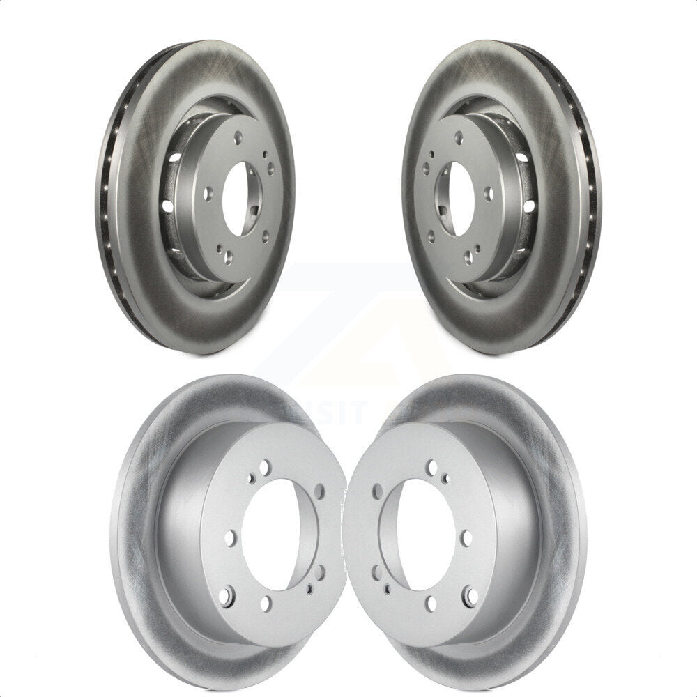 Front Rear Coated Disc Brake Rotors Kit For 2005-2006 Mitsubishi Outlander KG-100979