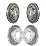 Front Rear Coated Disc Brake Rotors Kit For 2005-2006 Mitsubishi Outlander KG-100979