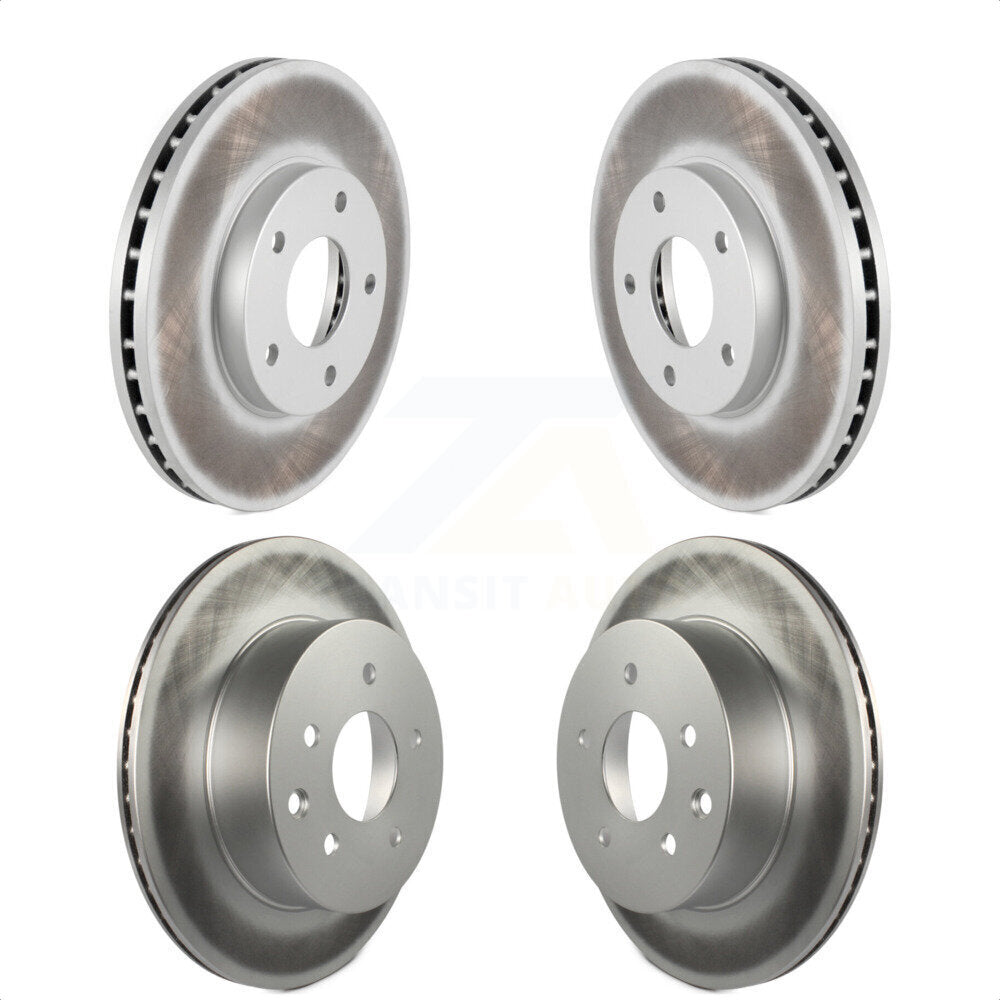 Front Rear Coated Disc Brake Rotors Kit For 2005-2006 Nissan X-Trail KG-101001