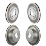 Front Rear Coated Disc Brake Rotors Kit For 2005-2006 Nissan X-Trail KG-101001