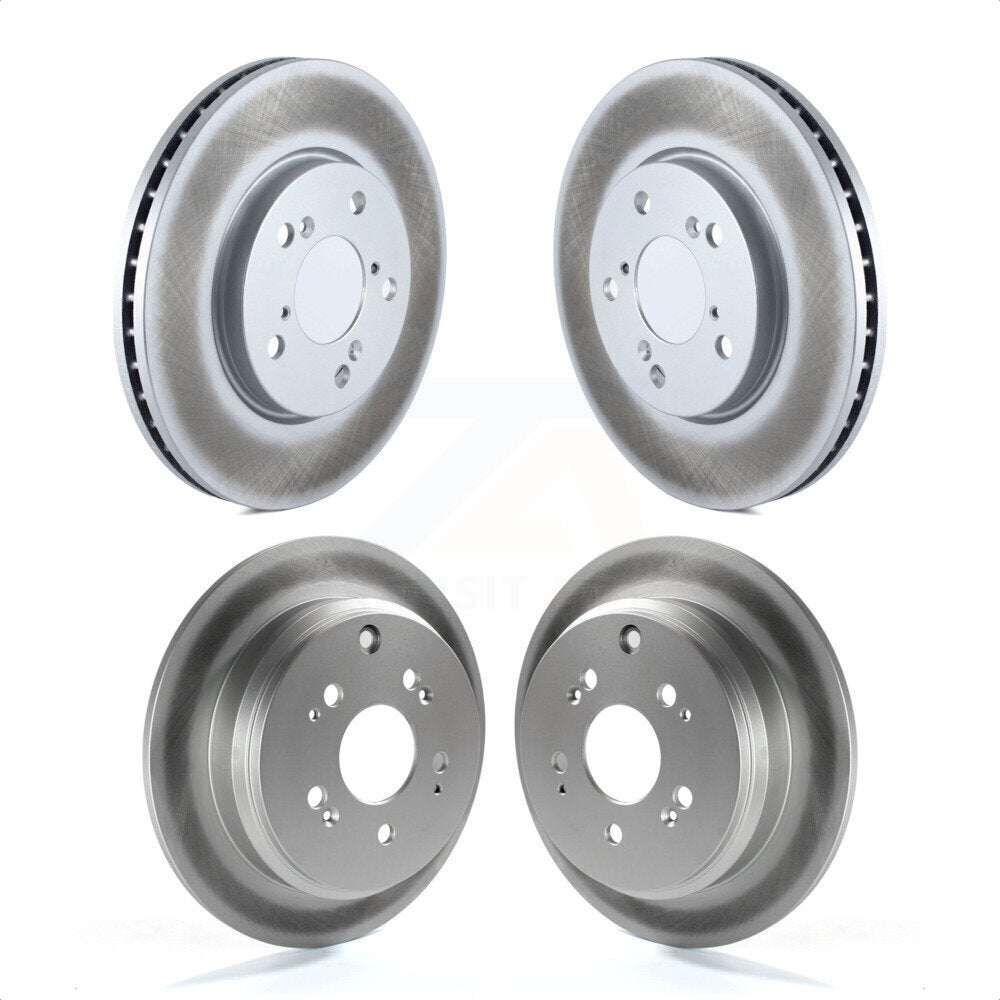 Front Rear Coated Disc Brake Rotors Kit For 2005-2010 Honda Odyssey KG-100962