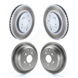 Front Rear Coated Disc Brake Rotors Kit For 2005-2010 Honda Odyssey KG-100962